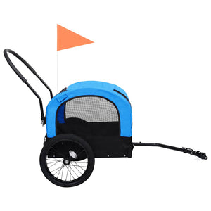 2-in-1 Hunde Fahrradanhänger & Buggy