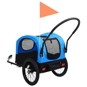 2-in-1 Hunde Fahrradanhänger & Buggy