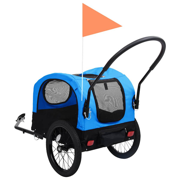 2-in-1 Hunde Fahrradanhänger & Buggy