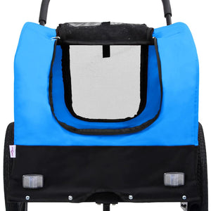 2-in-1 Hunde Fahrradanhänger & Buggy