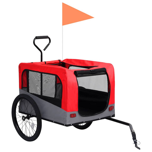 2-in-1 Hunde Fahrradanhänger & Buggy