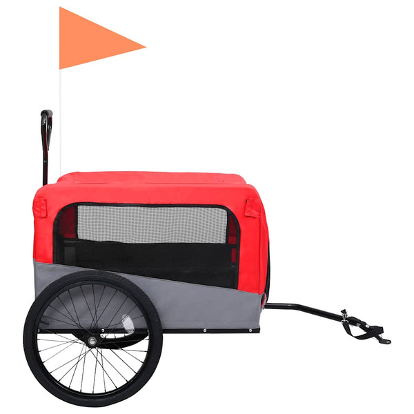2-in-1 Hunde Fahrradanhänger & Buggy