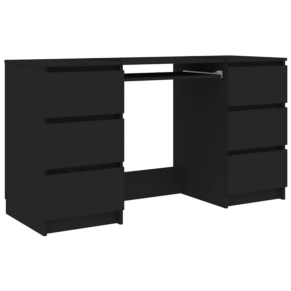Schwarzer Schreibtisch 140 cm