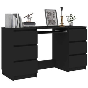 Schwarzer Schreibtisch 140 cm