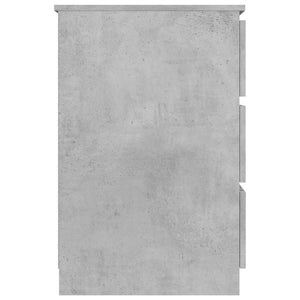 Schreibtisch Betongrau 140 cm mit Schubladen