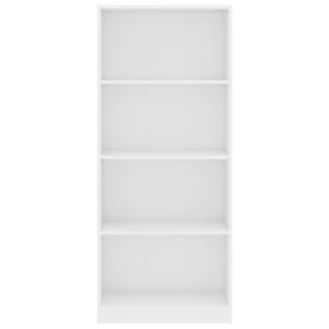 Weißes Bücherregal mit 4 Fächern