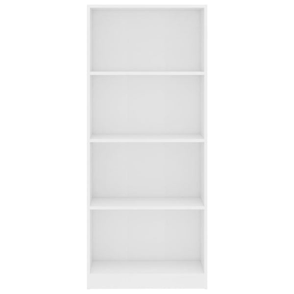 Weißes Bücherregal mit 4 Fächern