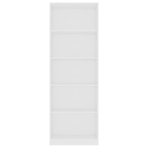 Weißes Bücherregal mit 5 Fächern