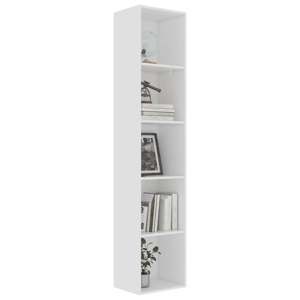 Weißes Bücherregal 40x30x189 cm