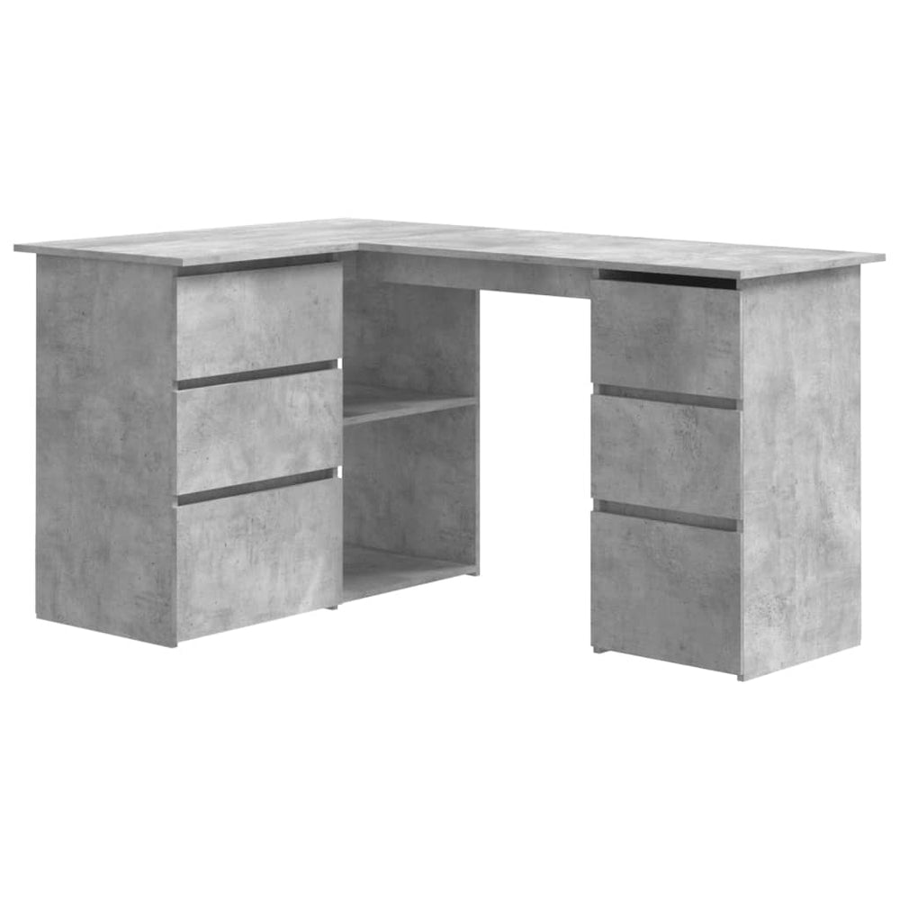 Eckschreibtisch Betongrau 145x100 cm