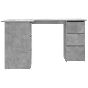 Eckschreibtisch Betongrau 145x100 cm