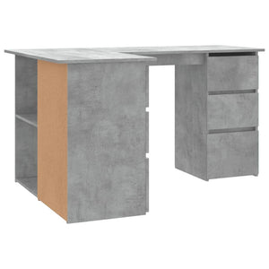Eckschreibtisch Betongrau 145x100 cm