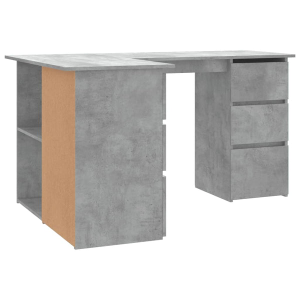 Eckschreibtisch Betongrau 145x100 cm