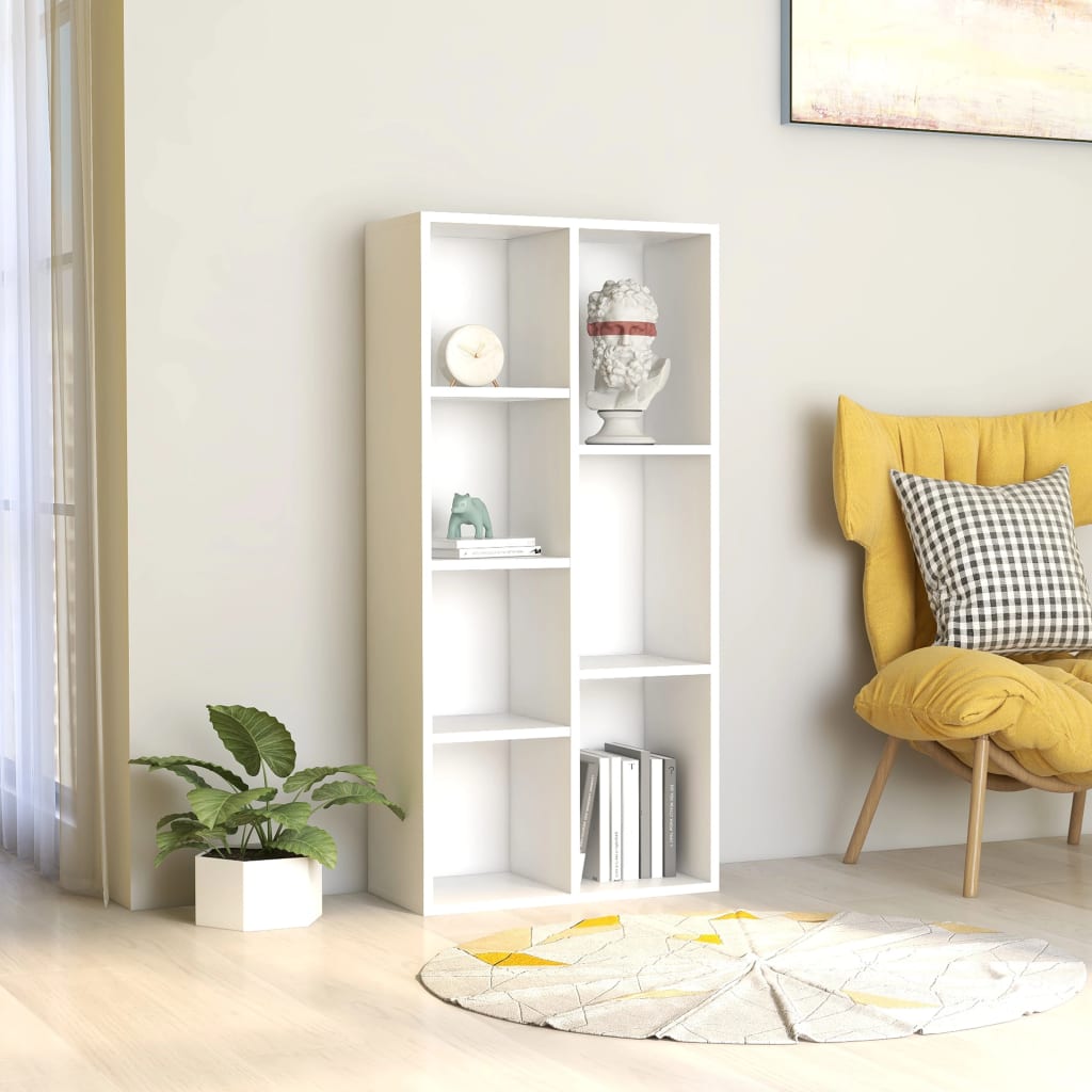 Weißes Bücherregal 50x25x106 cm