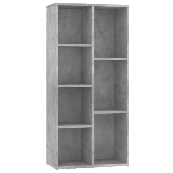 Betongraues Bücherregal, 50x25x106 cm