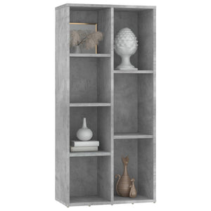 Betongraues Bücherregal, 50x25x106 cm