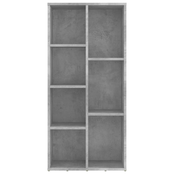 Betongraues Bücherregal, 50x25x106 cm
