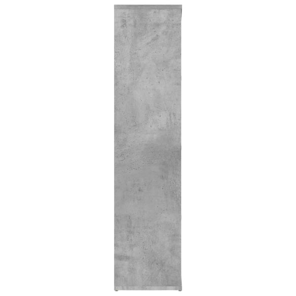 Betongraues Bücherregal, 50x25x106 cm