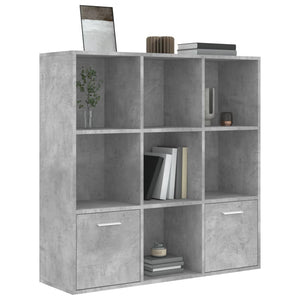 Betongraues Bücherregal, 98 cm