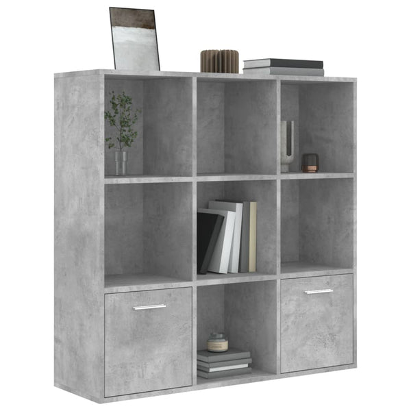 Betongraues Bücherregal, 98 cm