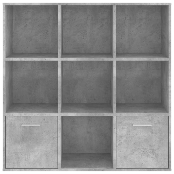 Betongraues Bücherregal, 98 cm