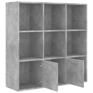 Betongraues Bücherregal, 98 cm