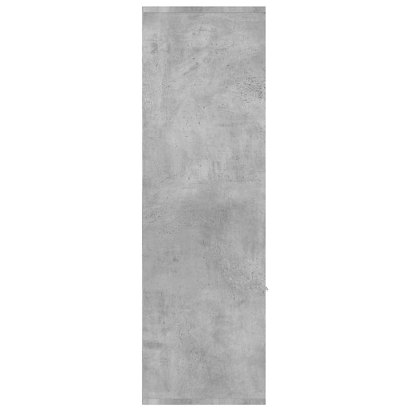Betongraues Bücherregal, 98 cm