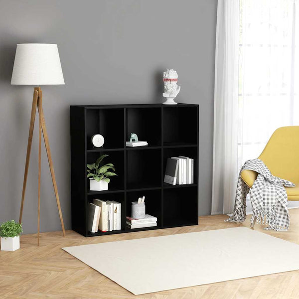 Schwarzes Bücherregal 98x29x97,5 cm