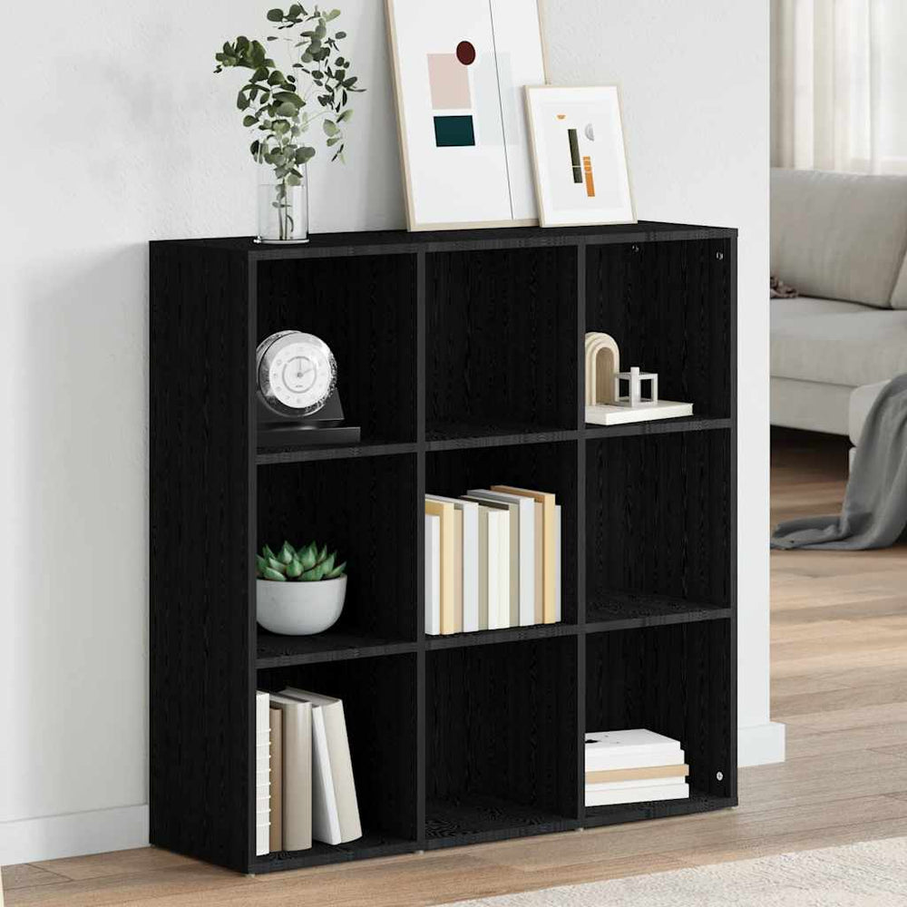 Schwarzes Bücherregal 98x29x97,5 cm