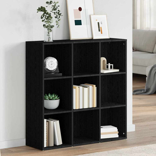 Schwarzes Bücherregal 98x29x97,5 cm