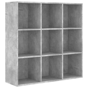 Betongraues Bücherregal, 98 cm