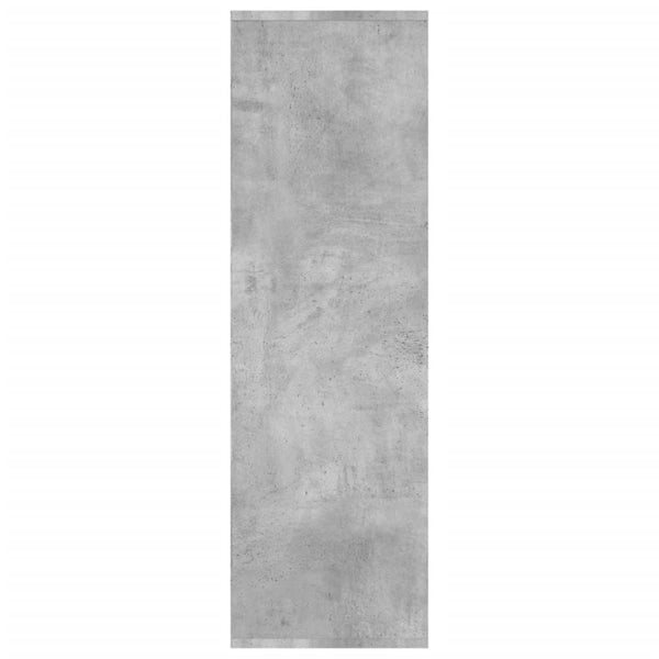 Betongraues Bücherregal, 98 cm