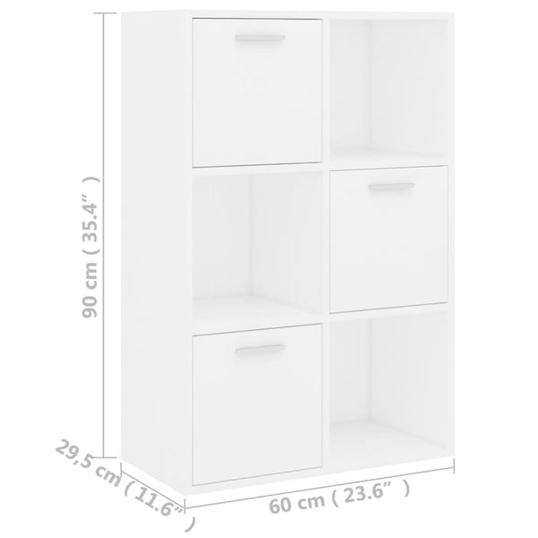 Weißer Lagerschrank 60x90 cm