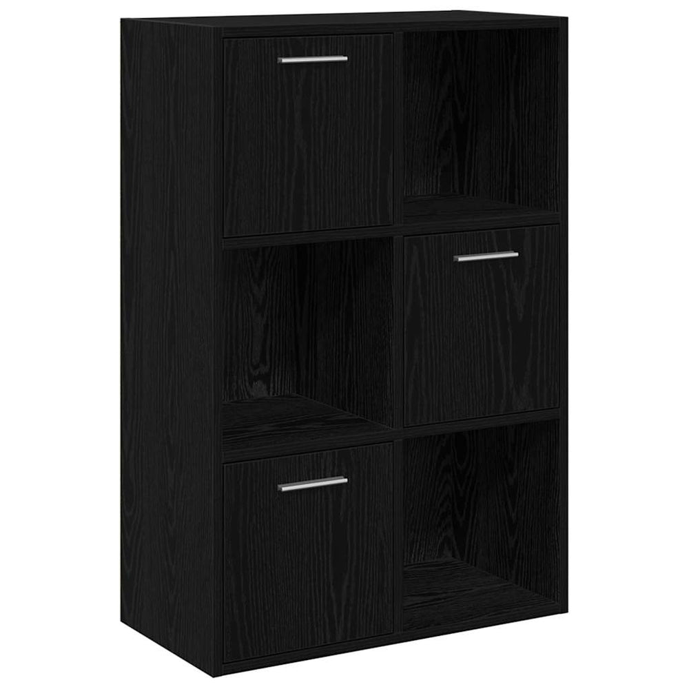 Schwarzes Lagerregal 60x29,5x90 cm