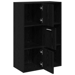 Schwarzes Lagerregal 60x29,5x90 cm