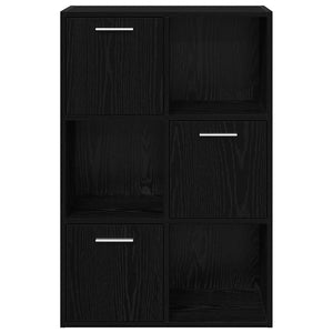 Schwarzes Lagerregal 60x29,5x90 cm