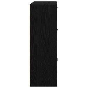 Schwarzes Lagerregal 60x29,5x90 cm