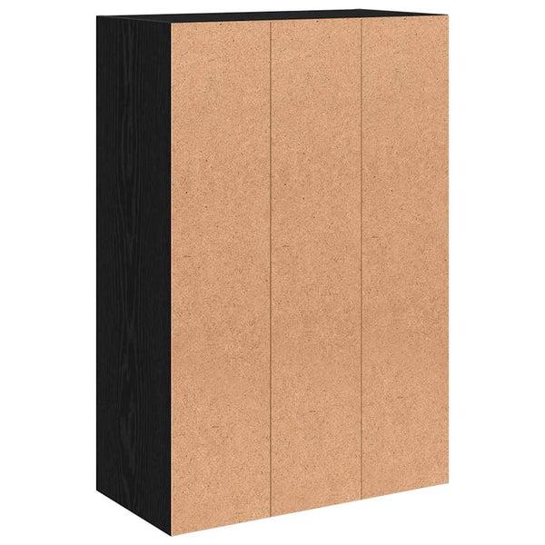 Schwarzes Lagerregal 60x29,5x90 cm