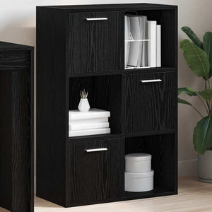 Schwarzes Lagerregal 60x29,5x90 cm