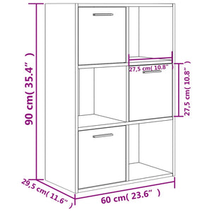 Sonoma-Eiche Lagerschrank, 60x29,5x90 cm