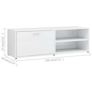 TV-Schrank Weiß Hochglanz 120 cm