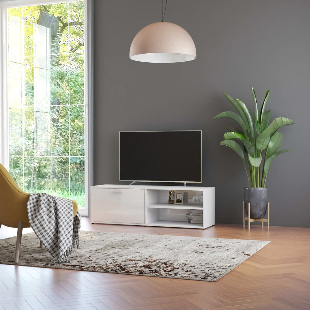 TV-Schrank Weiß Hochglanz 120 cm