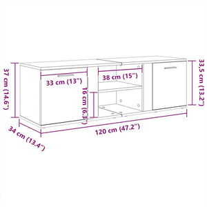 TV-Schrank Sonoma Eiche 120 cm