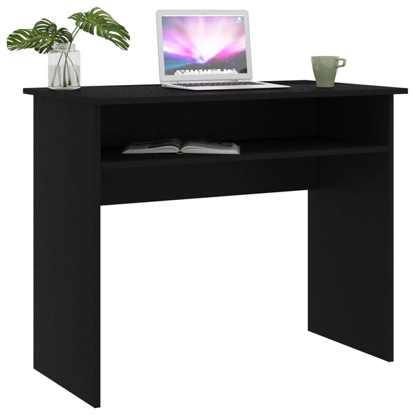 Schwarzer Schreibtisch 90 cm