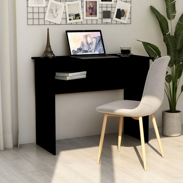 Schwarzer Schreibtisch 90 cm