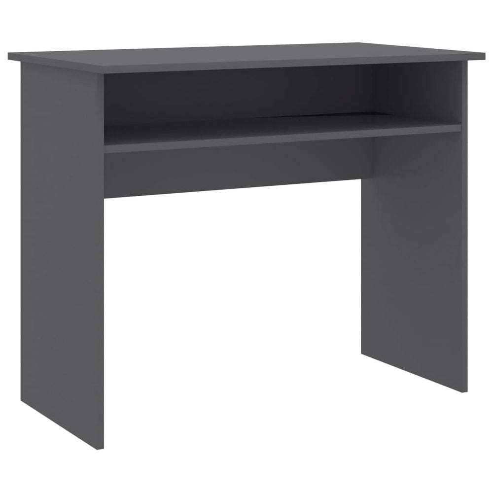 Grauer Schreibtisch 90x50 cm