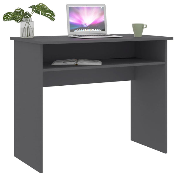 Grauer Schreibtisch 90x50 cm