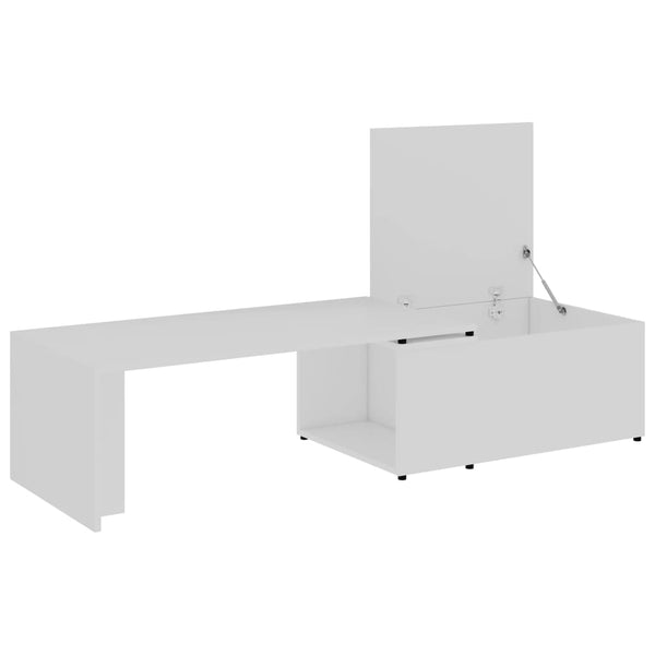 Weißer Couchtisch 150x50 cm