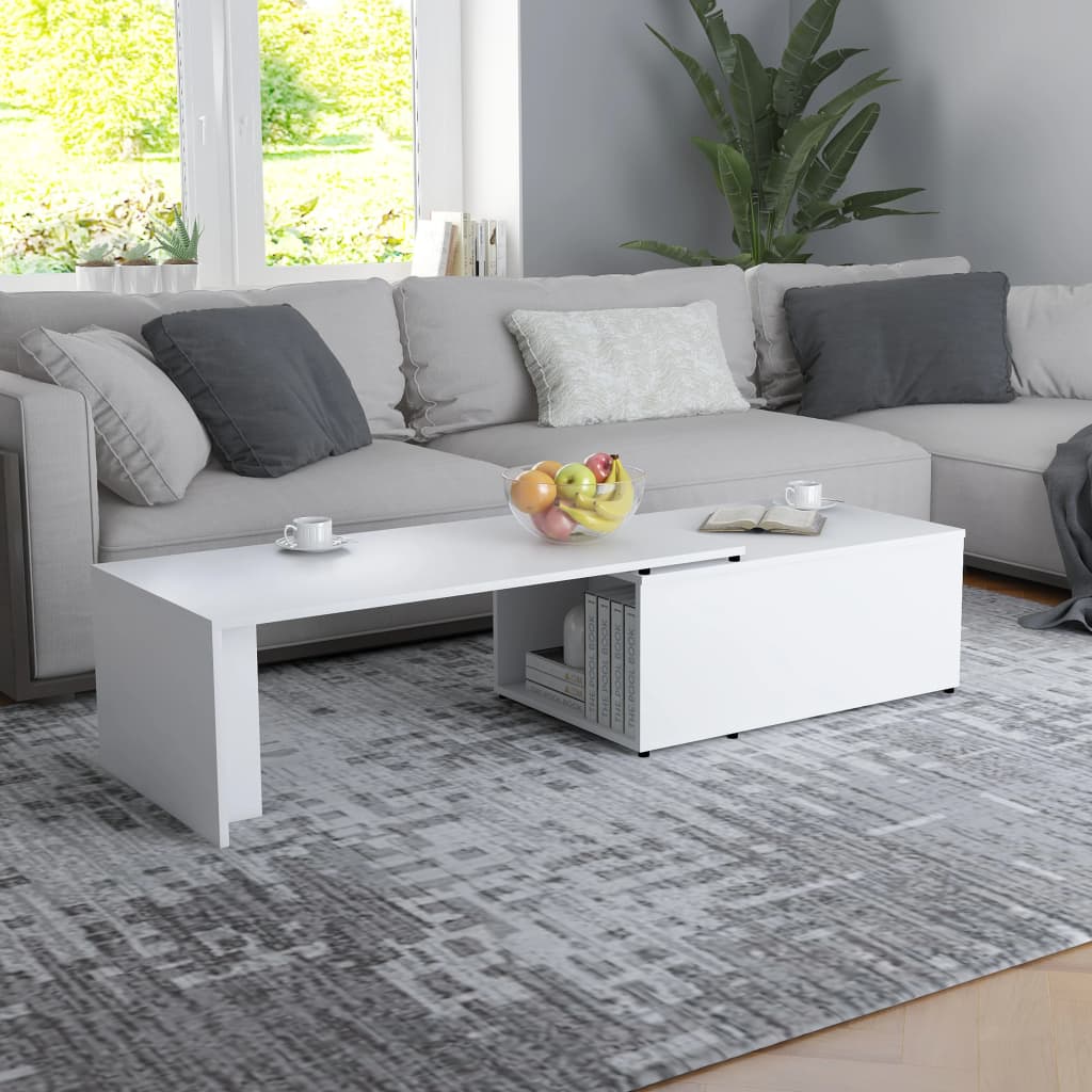 Weißer Couchtisch 150x50 cm