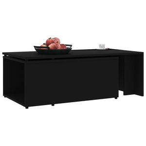 Schwarzer Couchtisch 150x50 cm